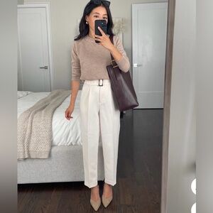 Ann Taylor The Belted Taper Crop Pant